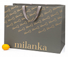 Milanka - пакеты из дизайнерского картон Burano с шелкотрафаретной печатью и тиснением