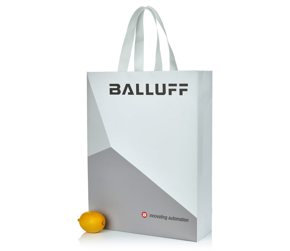 Balluff – бумажные пакеты с репсовыми ручками
