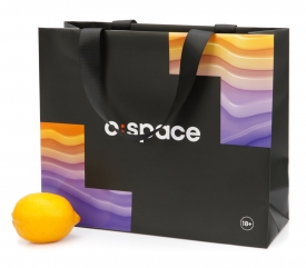 O-space - бумажные пакеты с офсетной печатью и выборочным УФ-лаком