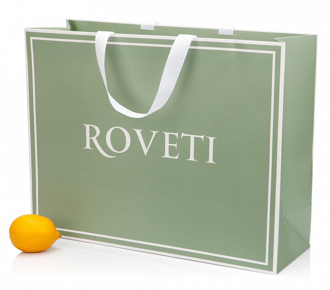 Roveti - пакеты из мелованного картона с офсетной печатью