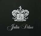 Julia Dilua – черные бумажные пакеты с печатью серебром