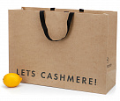 CASHMIR - Европейский ТРЦ - пакет из крафт-картона с шелкотрафаретной печатью